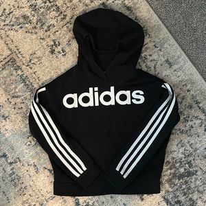 Like New! Kids black ADIDAS hoodie sz 10/12